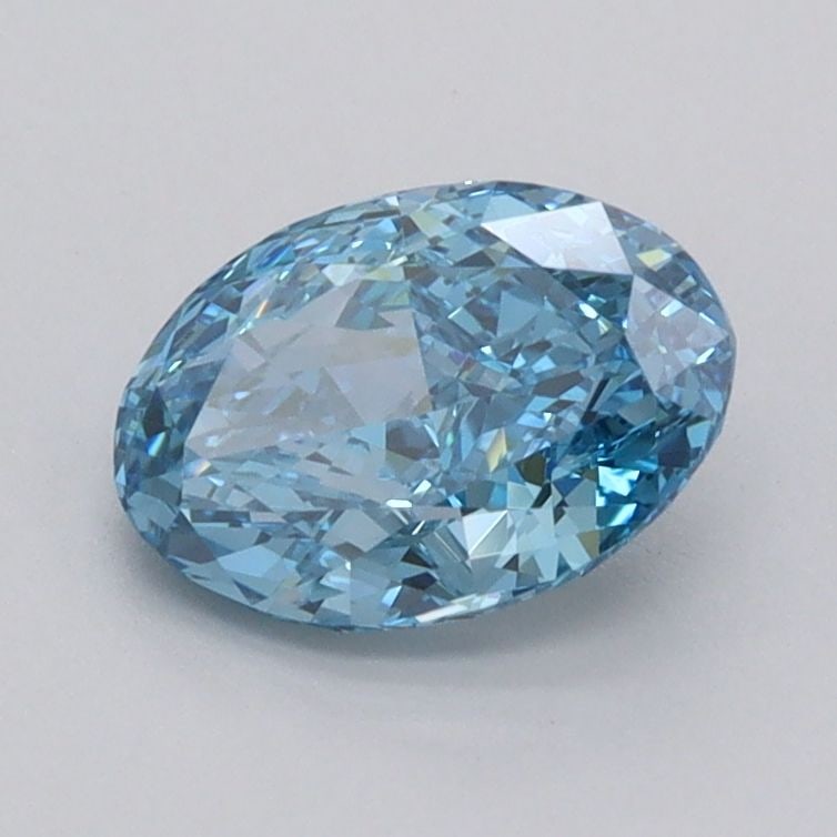 Loose Diamond - OVAL 1.07ct Fancy Vivid Blue VVS2: Loose Diamond - OVAL 1.07ct Fancy Vivid Blue VVS2 Source: This is a real non-mined Diamond that has been grown in a lab Shape: OVAL Carats: 1.07 Color: Fancy Vivid Blue Certification: IGI Video: