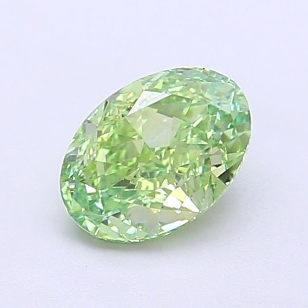 Loose Diamond - OVAL 1.01ct Fancy Vivid Green VVS2: Loose Diamond - OVAL 1.01ct Fancy Vivid Green VVS2 Source: This is a real non-mined Diamond that has been grown in a lab Shape: OVAL Carats: 1.01 Color: Fancy Vivid Green Certification: IGI Video: