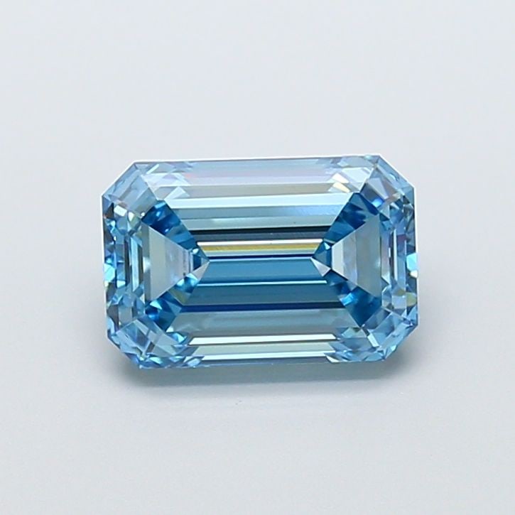 Loose Diamond - EMERALD 3.06ct Fancy Vivid Blue VVS2: Loose Diamond - EMERALD 3.06ct Fancy Vivid Blue VVS2 Source: This is a real non-mined Diamond that has been grown in a lab Shape: EMERALD Carats: 3.06 Color: Fancy Vivid Blue Certification: IGI The Di