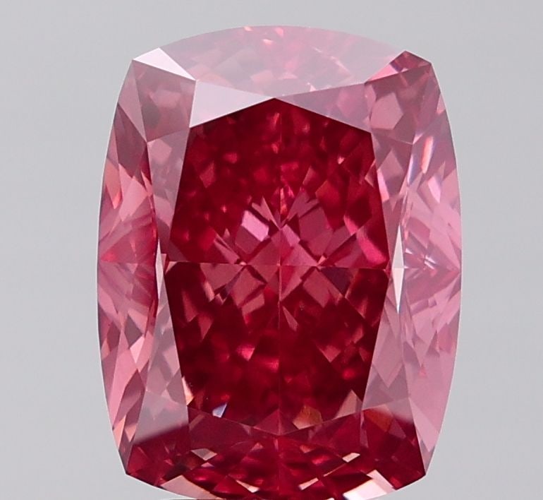 Loose Diamond - CUSHION MODIFIED 6.17ct Fancy Deep Pink VS1: Loose Diamond - CUSHION MODIFIED 6.17ct Fancy Deep Pink VS1 Source: This is a real non-mined Diamond that has been grown in a lab Shape: CUSHION MODIFIED Carats: 6.17 Color: Fancy Deep Pink Certificat