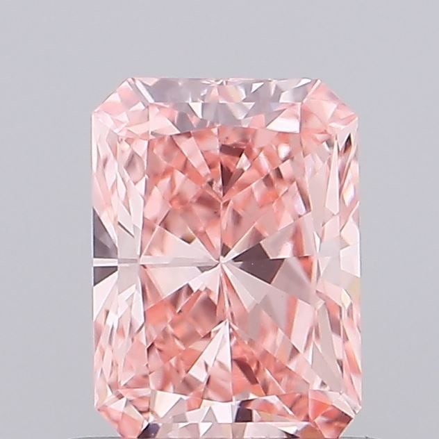 Loose Diamond - RADIANT 0.79ct Fancy Vivid Pink VS1: Loose Diamond - RADIANT 0.79ct Fancy Vivid Pink VS1 Source: This is a real non-mined Diamond that has been grown in a lab Shape: RADIANT Carats: 0.79 Color: Fancy Vivid Pink Certification: IGI Video: