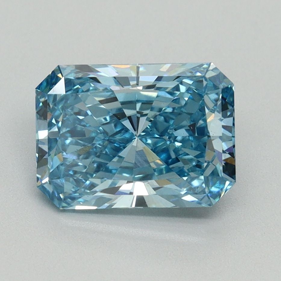 Loose Diamond - RADIANT 2.02ct Fancy Vivid Blue VS1: Loose Diamond - RADIANT 2.02ct Fancy Vivid Blue VS1 Source: This is a real non-mined Diamond that has been grown in a lab Shape: RADIANT Carats: 2.02 Color: Fancy Vivid Blue Certification: IGI Video: