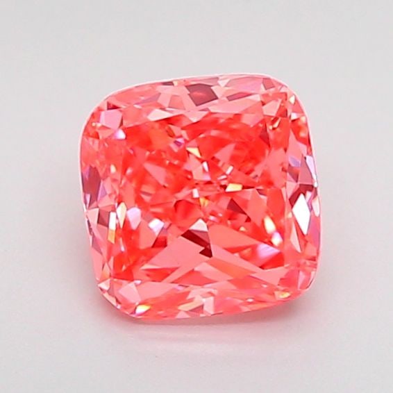 Loose Diamond - CUSHION MODIFIED 1.01ct Fancy Vivid Pink VVS2: Loose Diamond - CUSHION MODIFIED 1.01ct Fancy Vivid Pink VVS2 Source: This is a real non-mined Diamond that has been grown in a lab Shape: CUSHION MODIFIED Carats: 1.01 Color: Fancy Vivid Pink Certifi