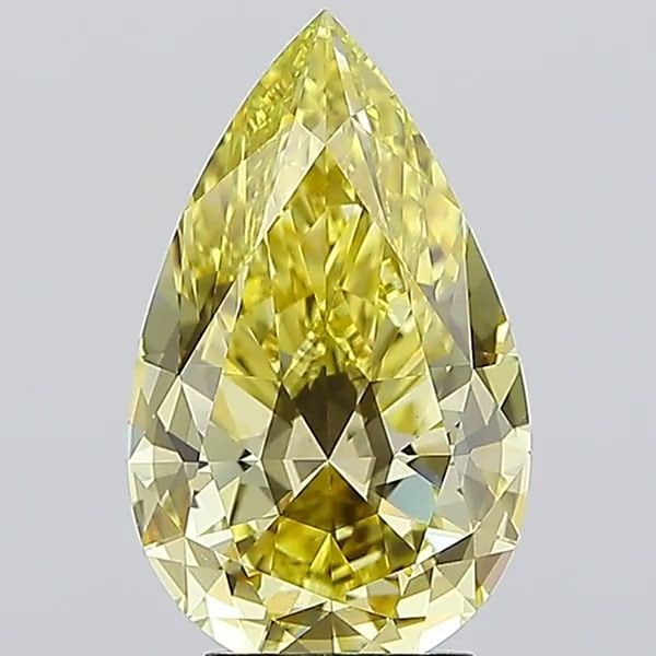 Loose Diamond - PEAR 4.1ct Fancy Yellow SI2: Loose Diamond - PEAR 4.1ct Fancy Yellow SI2 Source: This is a real non-mined Diamond that has been grown in a lab Shape: PEAR Carats: 4.1 Color: Fancy Yellow Certification: IGI Video: