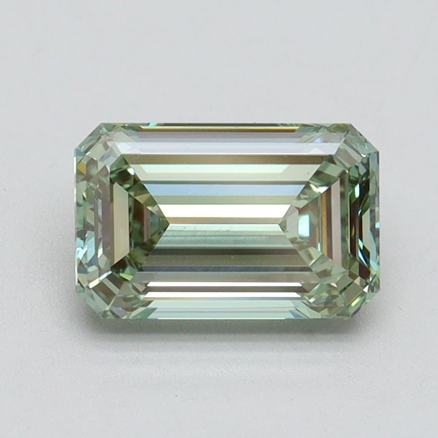 Loose Diamond - EMERALD 1.52ct Fancy Vivid Green VS1: Loose Diamond - EMERALD 1.52ct Fancy Vivid Green VS1 Source: This is a real non-mined Diamond that has been grown in a lab Shape: EMERALD Carats: 1.52 Color: Fancy Vivid Green Certification: IGI Video
