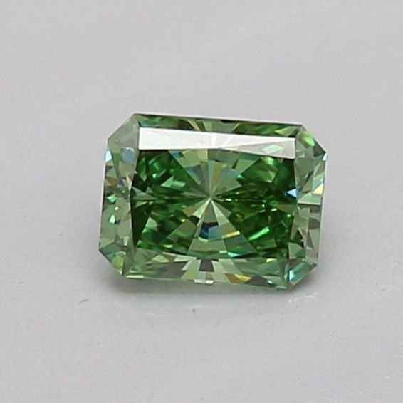 Loose Diamond - RADIANT 0.2ct Fancy Vivid Green VS1: Loose Diamond - RADIANT 0.2ct Fancy Vivid Green VS1 Source: This is a real non-mined Diamond that has been grown in a lab Shape: RADIANT Carats: 0.2 Color: Fancy Vivid Green Certification: IGI Video: