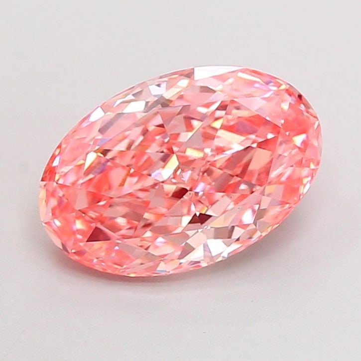 Loose Diamond - OVAL 2.69ct Fancy Vivid Pink VS1: Loose Diamond - OVAL 2.69ct Fancy Vivid Pink VS1 Source: This is a real non-mined Diamond that has been grown in a lab Shape: OVAL Carats: 2.69 Color: Fancy Vivid Pink Certification: IGI Video: