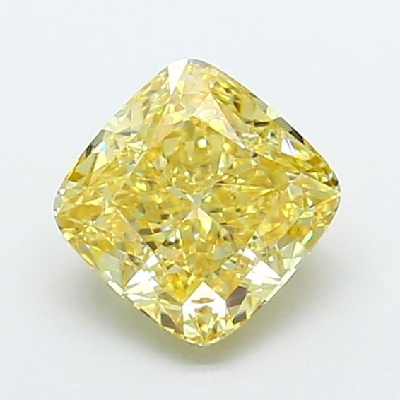 Loose Diamond - CUSHION MODIFIED 1.76ct Fancy Yellow VS1: Loose Diamond - CUSHION MODIFIED 1.76ct Fancy Yellow VS1 Source: This is a real non-mined Diamond that has been grown in a lab Shape: CUSHION MODIFIED Carats: 1.76 Color: Fancy Yellow Certification: I