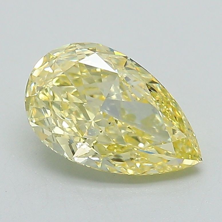 Loose Diamond - PEAR 1.47ct Fancy Intense Yellow VS1: Loose Diamond - PEAR 1.47ct Fancy Intense Yellow VS1 Source: This is a real non-mined Diamond that has been grown in a lab Shape: PEAR Carats: 1.47 Color: Fancy Intense Yellow Certification: IGI Video