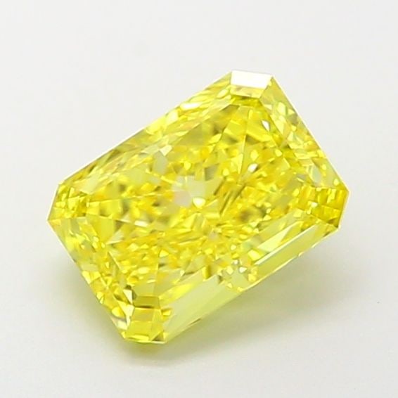 Loose Diamond - RADIANT 1.52ct Fancy Vivid Yellow VS1: Loose Diamond - RADIANT 1.52ct Fancy Vivid Yellow VS1 Source: This is a real non-mined Diamond that has been grown in a lab Shape: RADIANT Carats: 1.52 Color: Fancy Vivid Yellow Certification: IGI Vid