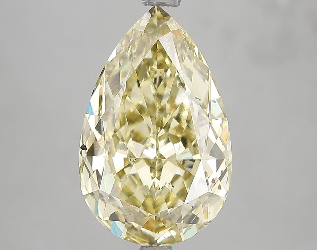Loose Diamond - PEAR 5.01ct Fancy Intense Yellow SI1: Loose Diamond - PEAR 5.01ct Fancy Intense Yellow SI1 Source: This is a real non-mined Diamond that has been grown in a lab Shape: PEAR Carats: 5.01 Color: Fancy Intense Yellow Certification: IGI Video