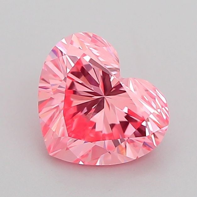 Loose Diamond - HEART 1.14ct Fancy Vivid Pink VVS2: Loose Diamond - HEART 1.14ct Fancy Vivid Pink VVS2 Source: This is a real non-mined Diamond that has been grown in a lab Shape: HEART Carats: 1.14 Color: Fancy Vivid Pink Certification: IGI Video: