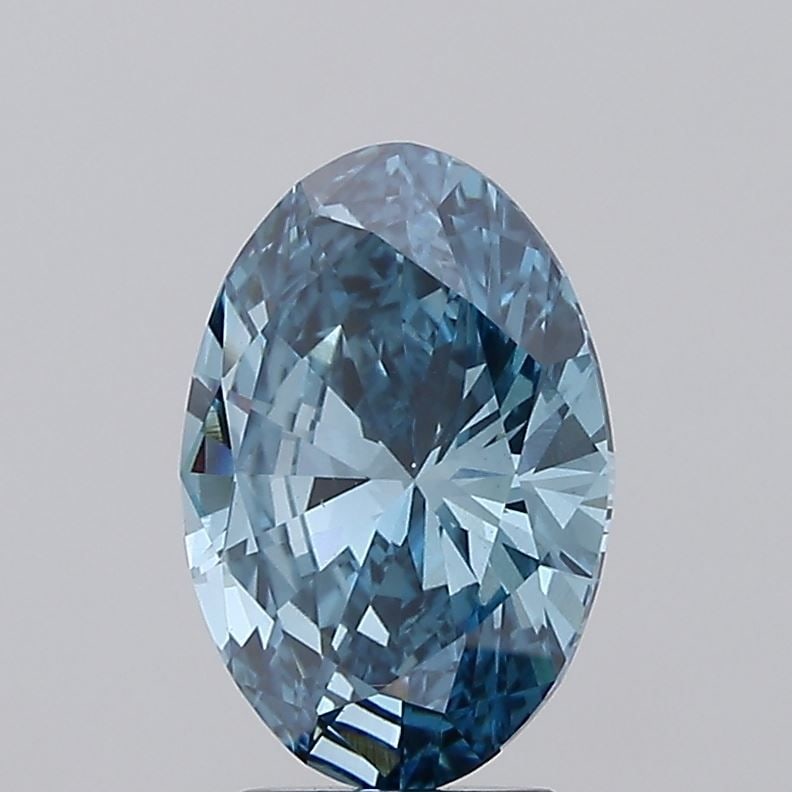 Loose Diamond - OVAL 2.98ct Fancy Vivid Blue VVS2: Loose Diamond - OVAL 2.98ct Fancy Vivid Blue VVS2 Source: This is a real non-mined Diamond that has been grown in a lab Shape: OVAL Carats: 2.98 Color: Fancy Vivid Blue Certification: IGI Video: