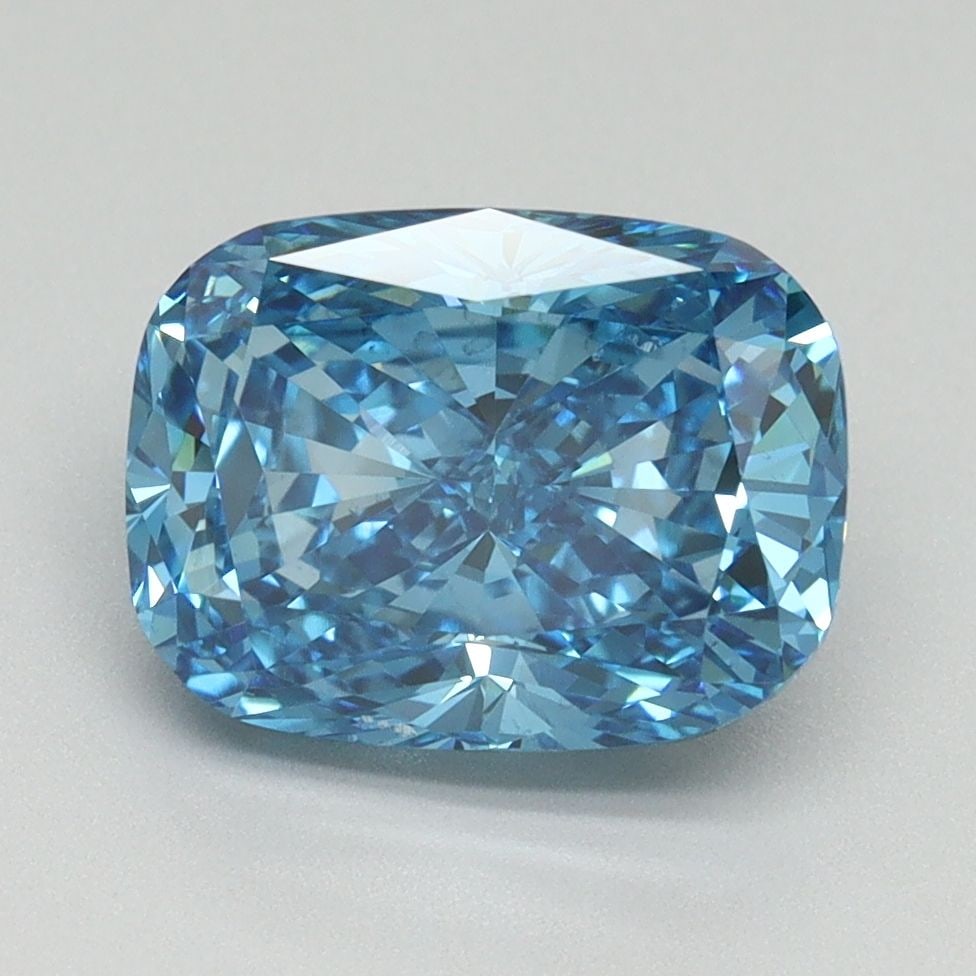 Loose Diamond - CUSHION MODIFIED 3.0ct Fancy Vivid Blue VS2: Loose Diamond - CUSHION MODIFIED 3.0ct Fancy Vivid Blue VS2 Source: This is a real non-mined Diamond that has been grown in a lab Shape: CUSHION MODIFIED Carats: 3.0 Color: Fancy Vivid Blue Certificat