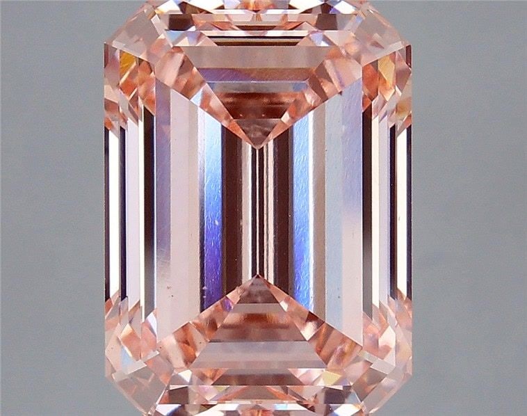 Loose Diamond - EMERALD 8.11ct Fancy Intense Pink VS1: Loose Diamond - EMERALD 8.11ct Fancy Intense Pink VS1 Source: This is a real non-mined Diamond that has been grown in a lab Shape: EMERALD Carats: 8.11 Color: Fancy Intense Pink Certification: IGI Vid