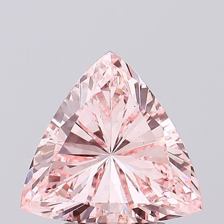 Loose Diamond - TRIANGULAR 2.3ct Fancy Intense Pink VS2: Loose Diamond - TRIANGULAR 2.3ct Fancy Intense Pink VS2 Source: This is a real non-mined Diamond that has been grown in a lab Shape: TRIANGULAR Carats: 2.3 Color: Fancy Intense Pink Certification: IGI