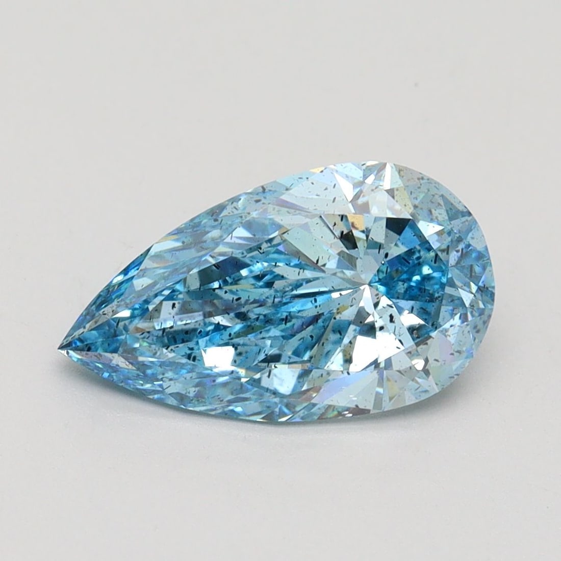 Loose Diamond - PEAR 2.09ct Fancy Vivid Blue SI2: Loose Diamond - PEAR 2.09ct Fancy Vivid Blue SI2 Source: This is a real non-mined Diamond that has been grown in a lab Shape: PEAR Carats: 2.09 Color: Fancy Vivid Blue Certification: IGI Video: Video