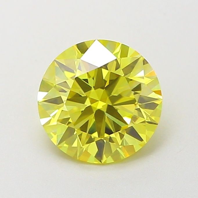 Ideal Loose Diamond - ROUND 1.06ct Fancy Vivid Yellow VVS2: Ideal Loose Diamond - ROUND 1.06ct Fancy Vivid Yellow VVS2 Source: This is a real non-mined Diamond that has been grown in a lab Shape: ROUND Carats: 1.06 Color: Fancy Vivid Yellow Certification: IGI 