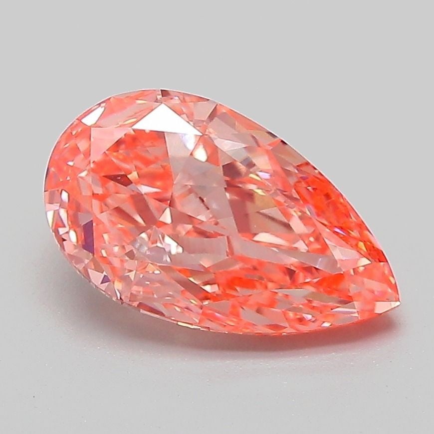 Loose Diamond - PEAR 2.08ct Fancy Vivid Pink VVS2: Loose Diamond - PEAR 2.08ct Fancy Vivid Pink VVS2 Source: This is a real non-mined Diamond that has been grown in a lab Shape: PEAR Carats: 2.08 Color: Fancy Vivid Pink Certification: IGI Video: