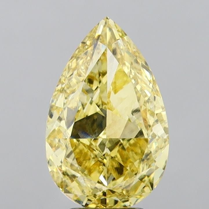 Loose Diamond - PEAR 5.03ct Fancy Intense Yellow VS1: Loose Diamond - PEAR 5.03ct Fancy Intense Yellow VS1 Source: This is a real non-mined Diamond that has been grown in a lab Shape: PEAR Carats: 5.03 Color: Fancy Intense Yellow Certification: IGI Video