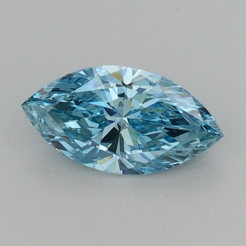 Loose Diamond - MARQUISE 0.87ct Fancy Vivid Blue VS2: Loose Diamond - MARQUISE 0.87ct Fancy Vivid Blue VS2 Source: This is a real non-mined Diamond that has been grown in a lab Shape: MARQUISE Carats: 0.87 Color: Fancy Vivid Blue Certification: IGI Video