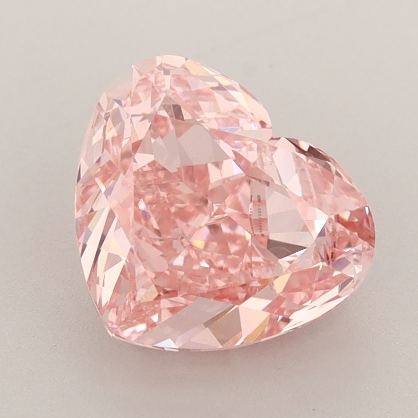 Loose Diamond - HEART 3.02ct Fancy Vivid Pink VVS2: Loose Diamond - HEART 3.02ct Fancy Vivid Pink VVS2 Source: This is a real non-mined Diamond that has been grown in a lab Shape: HEART Carats: 3.02 Color: Fancy Vivid Pink Certification: IGI Video: