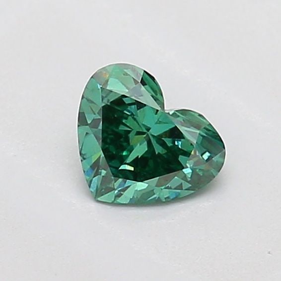 Loose Diamond - HEART 0.31ct Fancy Vivid Green VS1: Loose Diamond - HEART 0.31ct Fancy Vivid Green VS1 Source: This is a real non-mined Diamond that has been grown in a lab Shape: HEART Carats: 0.31 Color: Fancy Vivid Green Certification: IGI Video: