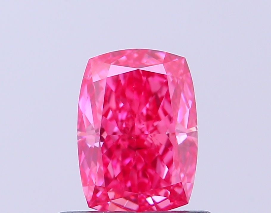 Loose Diamond - CUSHION MODIFIED 0.6ct Fancy Vivid Pink VS2: Loose Diamond - CUSHION MODIFIED 0.6ct Fancy Vivid Pink VS2 Source: This is a real non-mined Diamond that has been grown in a lab Shape: CUSHION MODIFIED Carats: 0.6 Color: Fancy Vivid Pink