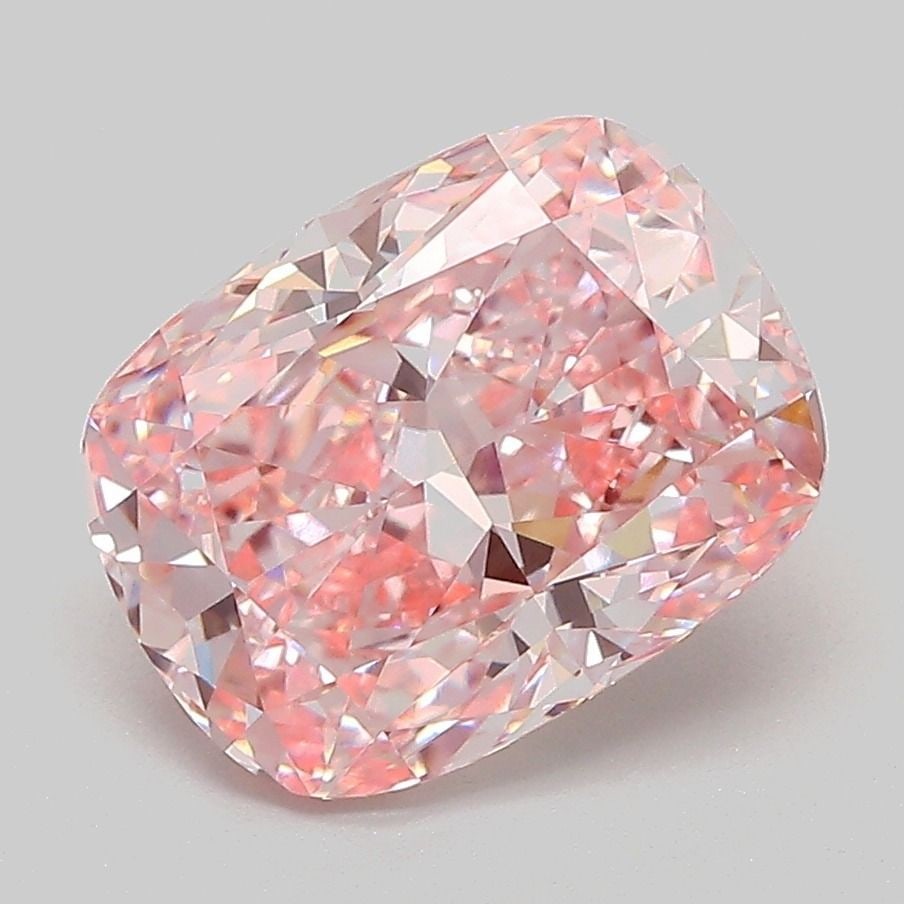 Loose Diamond - CUSHION MODIFIED 3.1ct Fancy Vivid Pink VVS2: Loose Diamond - CUSHION MODIFIED 3.1ct Fancy Vivid Pink VVS2 Source: This is a real non-mined Diamond that has been grown in a lab Shape: CUSHION MODIFIED Carats: 3.1 Color: Fancy Vivid Pink Certifica