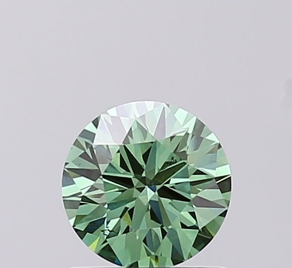 Loose Diamond - ROUND 0.71ct Fancy Vivid Green VS2: Loose Diamond - ROUND 0.71ct Fancy Vivid Green VS2 Source: This is a real non-mined Diamond that has been grown in a lab Shape: ROUND Carats: 0.71 Color: Fancy Vivid Green Certification: IGI Video: