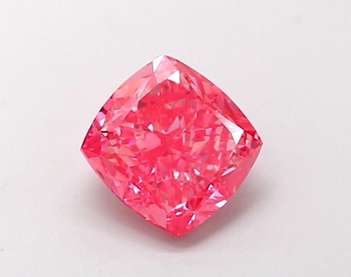 Loose Diamond - CUSHION MODIFIED 1.0ct Fancy Vivid Pink VVS2: Loose Diamond - CUSHION MODIFIED 1.0ct Fancy Vivid Pink VVS2 Source: This is a real non-mined Diamond that has been grown in a lab Shape: CUSHION MODIFIED Carats: 1.0 Color: Fancy Vivid Pink Certifica