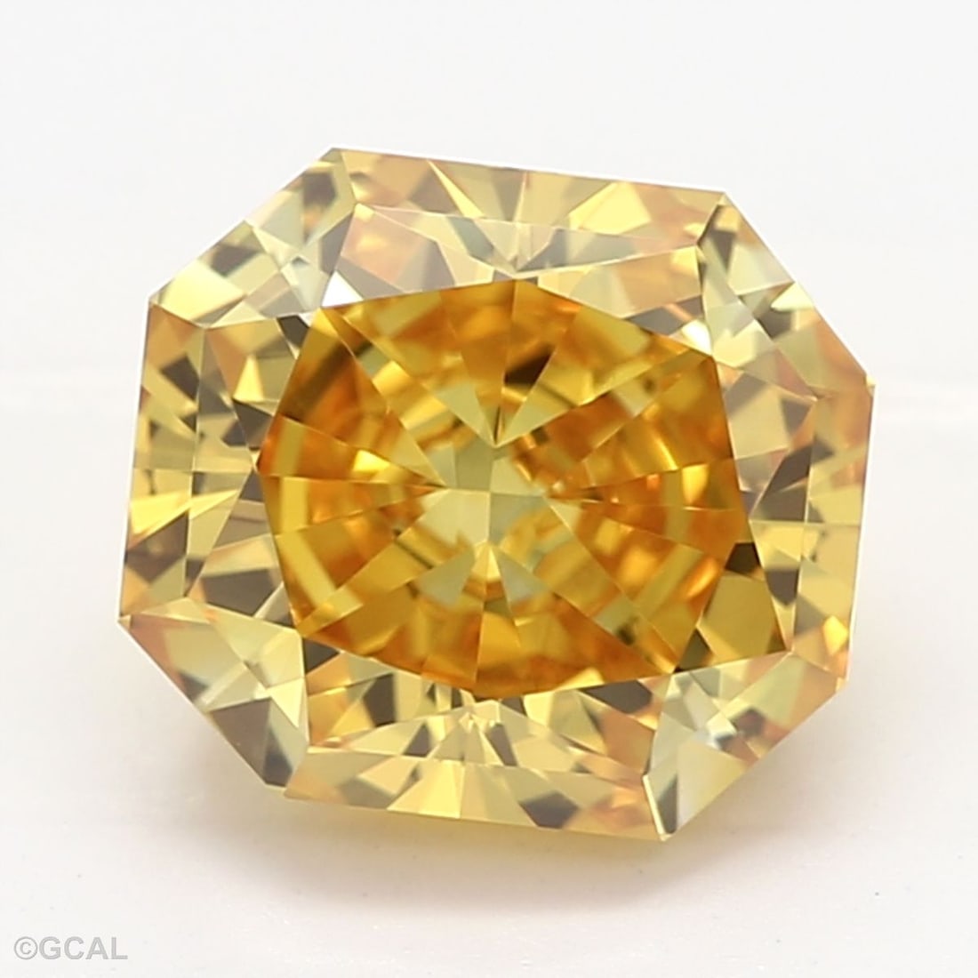 Loose Diamond - RADIANT 1.16ct Fancy Vivid Yellow VS1: Loose Diamond - RADIANT 1.16ct Fancy Vivid Yellow VS1 Source: This is a real non-mined Diamond that has been grown in a lab Shape: RADIANT Carats: 1.16 Color: Fancy Vivid Yellow Certification: GCAL Th
