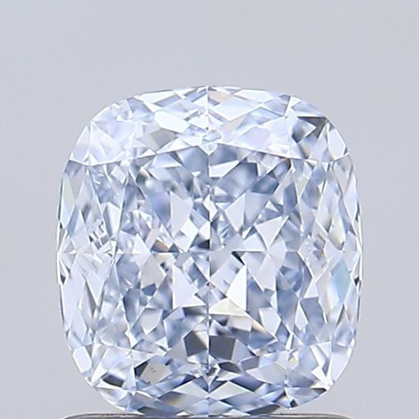 Loose Diamond - CUSHION MODIFIED 1.04ct Fancy Light Blue VVS1: Loose Diamond - CUSHION MODIFIED 1.04ct Fancy Light Blue VVS1 Source: This is a real non-mined Diamond that has been grown in a lab Shape: CUSHION MODIFIED Carats: 1.04 Color: Fancy Light Blue Certifi