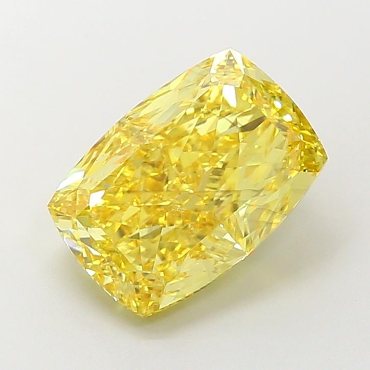 Loose Diamond - CUSHION MODIFIED 6.01ct Fancy Vivid Yellow VS2: Loose Diamond - CUSHION MODIFIED 6.01ct Fancy Vivid Yellow VS2 Source: This is a real non-mined Diamond that has been grown in a lab Shape: CUSHION MODIFIED Carats: 6.01 Color: Fancy Vivid Yellow Cert