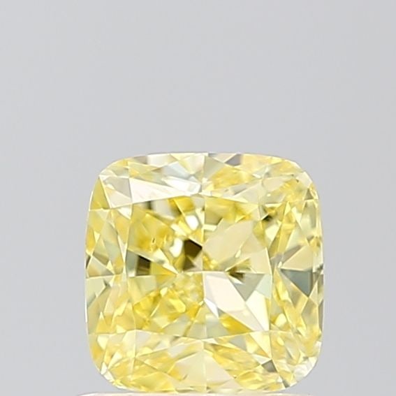 Loose Diamond - CUSHION MODIFIED 1.0ct Fancy Vivid Yellow VS1: Loose Diamond - CUSHION MODIFIED 1.0ct Fancy Vivid Yellow VS1 Source: This is a real non-mined Diamond that has been grown in a lab Shape: CUSHION MODIFIED Carats: 1.0 Color: Fancy Vivid Yellow Certif