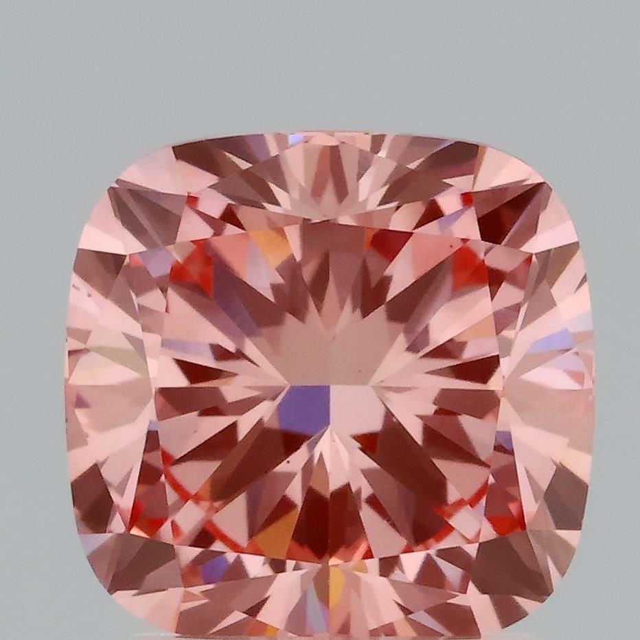Loose Diamond - CUSHION MODIFIED 2.01ct Fancy Vivid Pink VS1: Loose Diamond - CUSHION MODIFIED 2.01ct Fancy Vivid Pink VS1 Source: This is a real non-mined Diamond that has been grown in a lab Shape: CUSHION MODIFIED Carats: 2.01 Color: Fancy Vivid Pink Certific