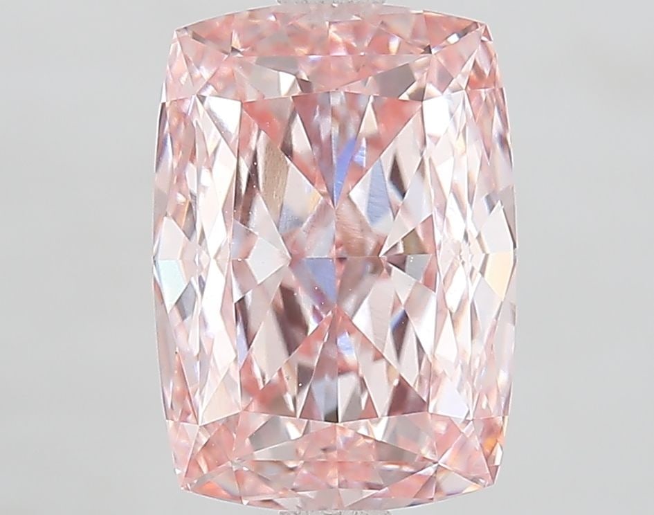 Loose Diamond - CUSHION MODIFIED 3.06ct Fancy Intense Pink VVS2: Loose Diamond - CUSHION MODIFIED 3.06ct Fancy Intense Pink VVS2 Source: This is a real non-mined Diamond that has been grown in a lab Shape: CUSHION MODIFIED Carats: 3.06 Color: Fancy Intense Pink Cer