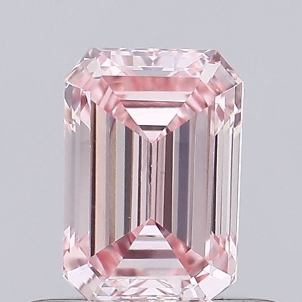Loose Diamond - EMERALD 0.6ct Fancy Vivid Pink VVS2: Loose Diamond - EMERALD 0.6ct Fancy Vivid Pink VVS2 Source: This is a real non-mined Diamond that has been grown in a lab Shape: EMERALD Carats: 0.6 Color: Fancy Vivid Pink Certification: NONE Video: