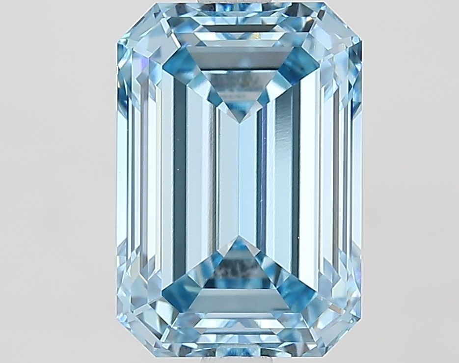Loose Diamond - EMERALD 3.65ct Fancy Vivid Blue VVS2 (1 of 1)