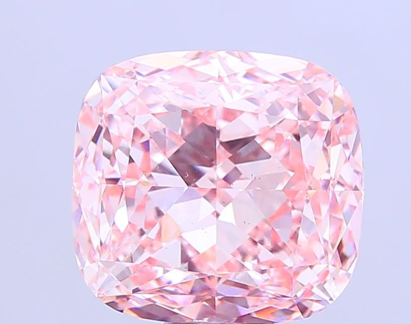 Loose Diamond - CUSHION MODIFIED 14.04ct Fancy Intense Pink VS2: Loose Diamond - CUSHION MODIFIED 14.04ct Fancy Intense Pink VS2 Source: This is a real non-mined Diamond that has been grown in a lab Shape: CUSHION MODIFIED Carats: 14.04 Color: Fancy Intense Pink Ce