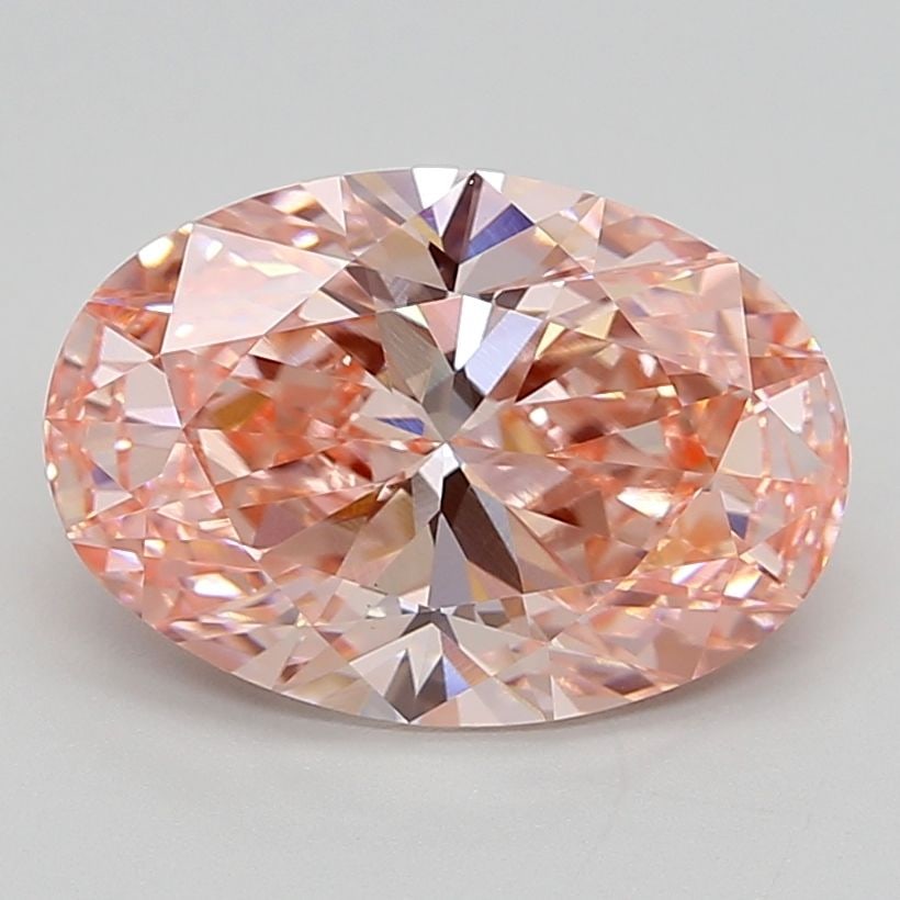 Loose Diamond - OVAL 4.6ct Fancy Vivid Pink VS1: Loose Diamond - OVAL 4.6ct Fancy Vivid Pink VS1 Source: This is a real non-mined Diamond that has been grown in a lab Shape: OVAL Carats: 4.6 Color: Fancy Vivid Pink Certification: IGI Video:
