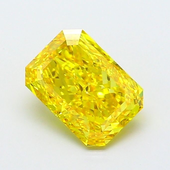 Loose Diamond - RADIANT 1.71ct Fancy Vivid Yellow IF: Loose Diamond - RADIANT 1.71ct Fancy Vivid Yellow IF Source: This is a real non-mined Diamond that has been grown in a lab Shape: RADIANT Carats: 1.71 Color: Fancy Vivid Yellow Certification: IGI Vide