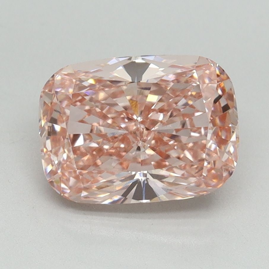 Loose Diamond - CUSHION BRILLIANT 2.19ct Fancy Vivid Pink VS1: Loose Diamond - CUSHION BRILLIANT 2.19ct Fancy Vivid Pink VS1 Source: This is a real non-mined Diamond that has been grown in a lab Shape: CUSHION BRILLIANT Carats: 2.19 Color: Fancy Vivid Pink Certif