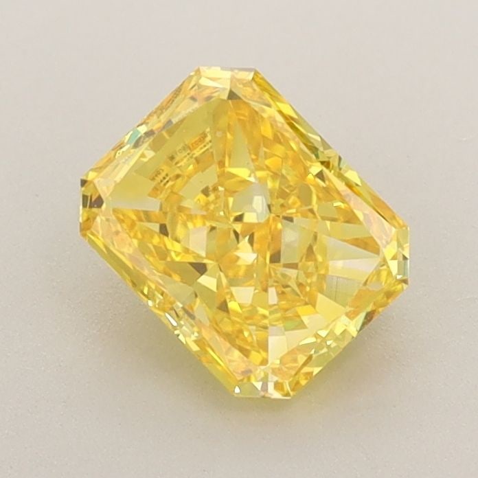 Loose Diamond - RADIANT 0.85ct Fancy Vivid Yellow VVS2: Loose Diamond - RADIANT 0.85ct Fancy Vivid Yellow VVS2 Source: This is a real non-mined Diamond that has been grown in a lab Shape: RADIANT Carats: 0.85 Color: Fancy Vivid Yellow Certification: IGI Vi