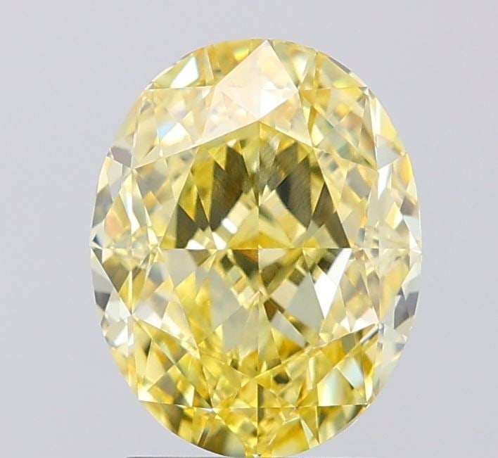 Loose Diamond - OVAL 2.72ct Fancy Intense Yellow VVS2: Loose Diamond - OVAL 2.72ct Fancy Intense Yellow VVS2 Source: This is a real non-mined Diamond that has been grown in a lab Shape: OVAL Carats: 2.72 Color: Fancy Intense Yellow Certification: IGI Vide