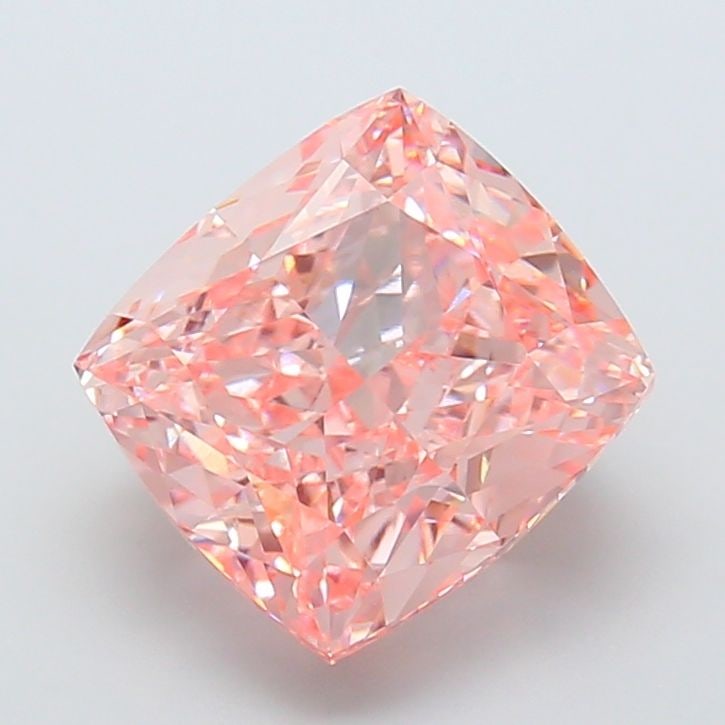 Loose Diamond - CUSHION MODIFIED 8.01ct Fancy Vivid Pink VS1: Loose Diamond - CUSHION MODIFIED 8.01ct Fancy Vivid Pink VS1 Source: This is a real non-mined Diamond that has been grown in a lab Shape: CUSHION MODIFIED Carats: 8.01 Color: Fancy Vivid Pink Certific