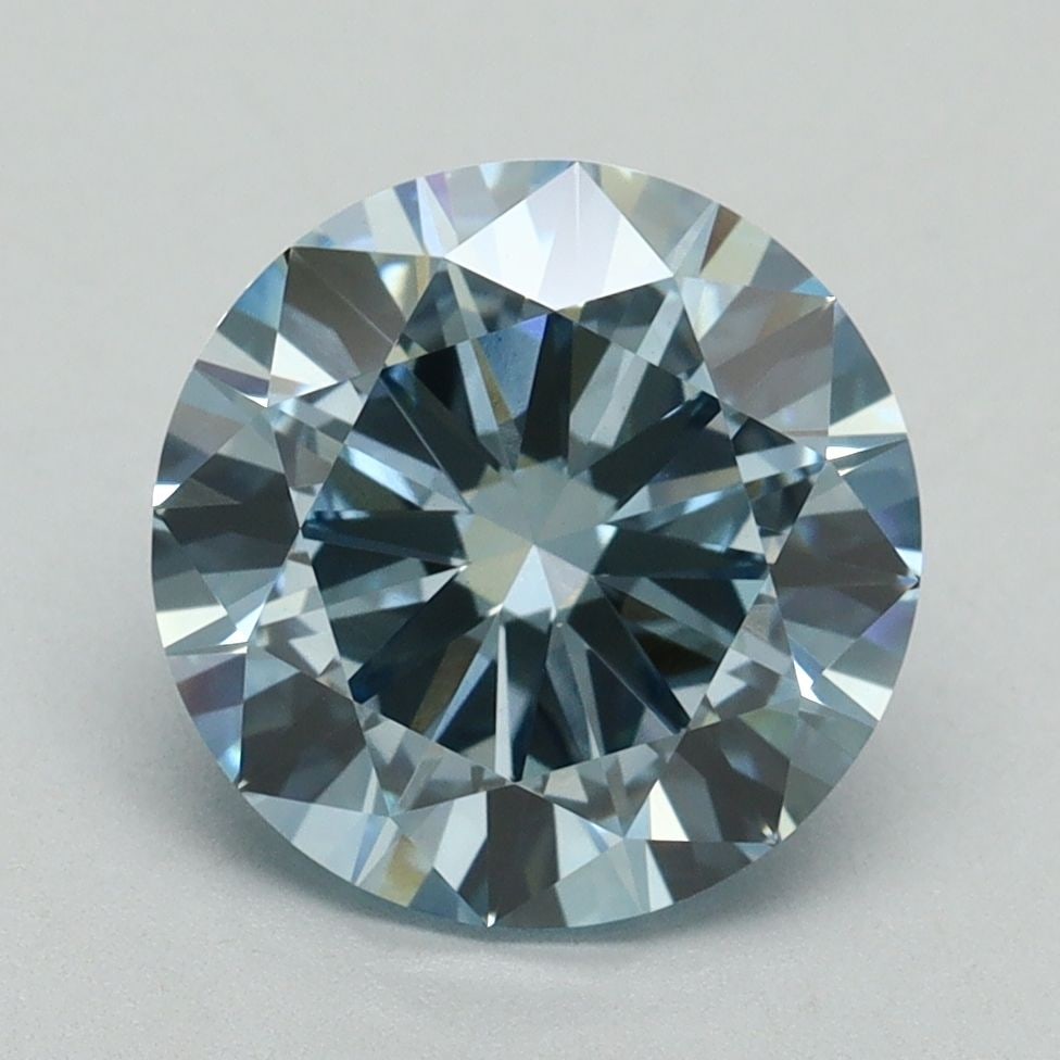 Loose Diamond - ROUND 3.0ct Fancy Intense Blue VVS2: Loose Diamond - ROUND 3.0ct Fancy Intense Blue VVS2 Source: This is a real non-mined Diamond that has been grown in a lab Shape: ROUND Carats: 3.0 Color: Fancy Intense Blue Certification: IGI Video: