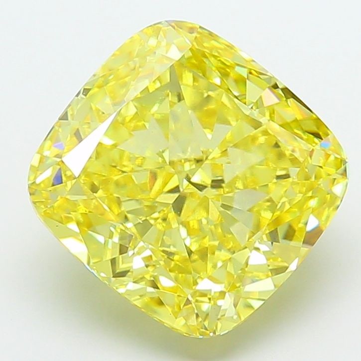 Loose Diamond - CUSHION MODIFIED 8.06ct Fancy Vivid Yellow VS2: Loose Diamond - CUSHION MODIFIED 8.06ct Fancy Vivid Yellow VS2 Source: This is a real non-mined Diamond that has been grown in a lab Shape: CUSHION MODIFIED Carats: 8.06 Color: Fancy Vivid Yellow Cert