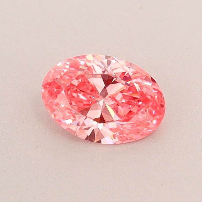 Loose Diamond - OVAL 0.42ct Fancy Vivid Pink VS1: Loose Diamond - OVAL 0.42ct Fancy Vivid Pink VS1 Source: This is a real non-mined Diamond that has been grown in a lab Shape: OVAL Carats: 0.42 Color: Fancy Vivid Pink Certification: IGI Video: