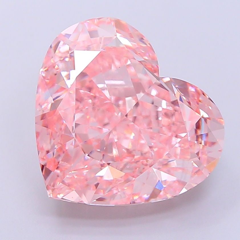 Loose Diamond - HEART 13.13ct Fancy Vivid Pink VVS2: Loose Diamond - HEART 13.13ct Fancy Vivid Pink VVS2 Source: This is a real non-mined Diamond that has been grown in a lab Shape: HEART Carats: 13.13 Color: Fancy Vivid Pink Certification: IGI Video:
